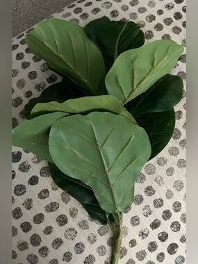 Like new! Artificial Fiddle Leaf Stem.